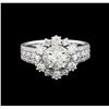Image 2 : 14KT White Gold 1.89 ctw Diamond Ring
