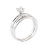 Image 4 : 0.65 ctw Diamond Wedding Set - 14KT White Gold