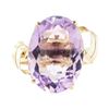 Image 2 : 10.00 ctw Amethyst Ring - 14KT Yellow Gold