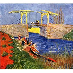 Van Gogh - The Langlois Bridge At Arles With Women Washing