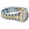 Image 5 : Rolex Ladies 2 Tone Gray & Pyramid Diamond Datejust Wriswatch