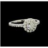 Image 1 : 1.04 ctw Diamond Ring - 14KT White Gold