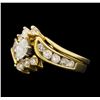 1.14 ctw Diamond Ring & Wedding Band - 14KT Yellow Gold