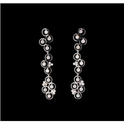 14KT White Gold 0.66 ctw Diamond Earrings