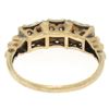 Image 8 : 10k Two Tone Gold 0.25 ctw Diamond Open Filigree Milgrain Work Band Ring