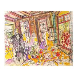 Wayne Ensrud "Auberge de L'ill, France (3-star French restaurant)" Mixed Media O