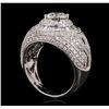 Image 3 : 18KT White Gold 2.97 ctw Diamond Ring