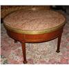 Image 1 :  Louis XVI Style Round Marble Top Mahogany #1275384