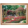 Image 1 : ORIG. OIL PAINTING OF ENGLISH ROSE GARDEN WITH #1275528