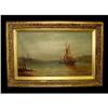 Image 1 : 19c European Maritime Coastal Scene Oil #1275759