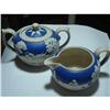 Image 1 : Spode Copeland Blue Cream & Sugar #1319764