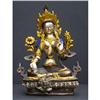 Image 1 : Gilt Silver & Painted Bronze Figure of Tara #1319864