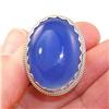 Image 1 : STERLING SILVER Estate CHALCEDONY Ring Sz 6 #1319965