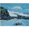 Image 1 : ORIG PAINTING OF SEASCAPE ROCKY COAST #1319987