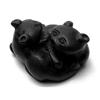 Image 1 : JAPANESE BRONZE NETSUKE OF TWO CATS AT PLAY #1319988