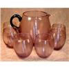 Image 1 : FRY Pitcher Tumblers SET Amethyst THREADED #1320020