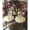 Image 1 : Antique Set 6 Mahogany Dining Chairs c.1930 #1320135