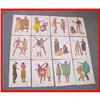 Image 1 : Set of 12 WPA Indian Colorful Illustrations #1320141