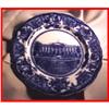 Image 1 : Antique Deep Cobalt Flow Blue White House Plate#1320146