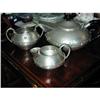 Image 1 : Old Polished Pewter Tea Set/A. Knox design #1320458