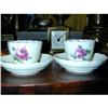 Image 1 : Pr. Antique Meissen Demitasse Cups and Saucers #1320459