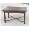 Image 1 : Beautiful C.1920 Parquetry Top Extension Table #1334083