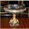 Image 1 : Antique 19th C. French Portoro Marble Compote #1352420