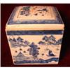 Image 1 : BLUE CANTON CHINESE EXPORT LARGE  SQUARE BOX #1352514