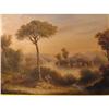 Image 1 : Italianate Oil on Tin River scene #1352672