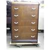 Image 1 : Walnut Waterfall Bedroom Set Circa 1940 #1352763