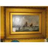 Image 1 :  ANTIQUE SEASCAPE OIL PAINTING #1353005
