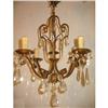 Image 1 : Exquisite French Gilt Iron Chandelier ! #1353080