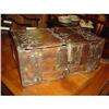 Image 1 : Small Antique Chest with Decorative Brass #1353373