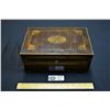 Image 1 : Antique Inlaid Wood Letterbox with Removable Tray