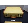 Image 1 : Vintage Ladies Overnight Case with Satin Lining and Tweed Fabric Exterior