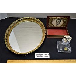 Little Women Celluloid Jewelry Box with Autographed Peter Lawford Photo