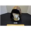 Image 1 : WWII Era Leather Bomber Cap with Fur Lining and Chin Strap