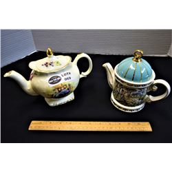 Two Made in England Vintage Teapots