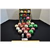 Image 1 : Lot of 12 Vintage Glass Christmas Decorations in Box