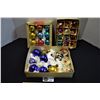 Image 1 : Lot of 3 Boxes of Assorted Vintage Glass Christmas Decorations
