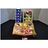 Image 1 : Lot of 3 Boxes of Assorted Vintage Glass Christmas Decorations