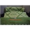 Image 1 : Hand Quilted and Embroidered Cdn Provincial Flower Quilt with Sawtooth Border