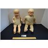 Image 1 : Lot of 2 Antique Composition Dolls with Sleep Eyes
