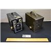 Image 1 : Brownie Target Six-16 and Brownie 116 in Brown Case Box Cameras