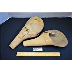 Lot of 2 Norwegian WWII Webley Pistol Holsters in Excellent Condition