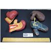 Image 1 : Lot of 2 Pairs of Mini Leather Boxing Gloves