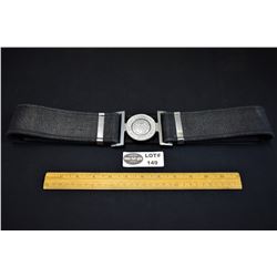 B.C. Regiment Dress Belt with Chrome Buckle and Keepers