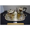 Image 1 : Georgian Stye Silverplate Tea Service with Tray