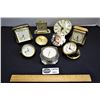Image 1 : Lot of Various Vintage Alarm Clocks and Clock Parts