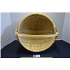 Image 1 : Native Arts and Crafts NOS Black Ash Gathering Basket in VG Condition